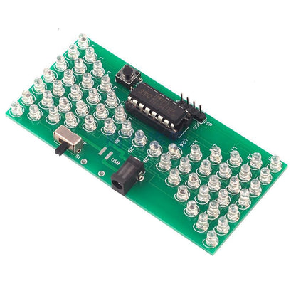 Fulabs Electronic Hourglass DIY Kit Funny Electric Production Kits Precise With LED Lamps Double Layer PCB Board 84*40mm