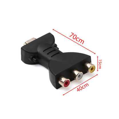 1pcs HDMI to 3RCA AV Adapter for DVD and Projector with Video Audio Component Converter