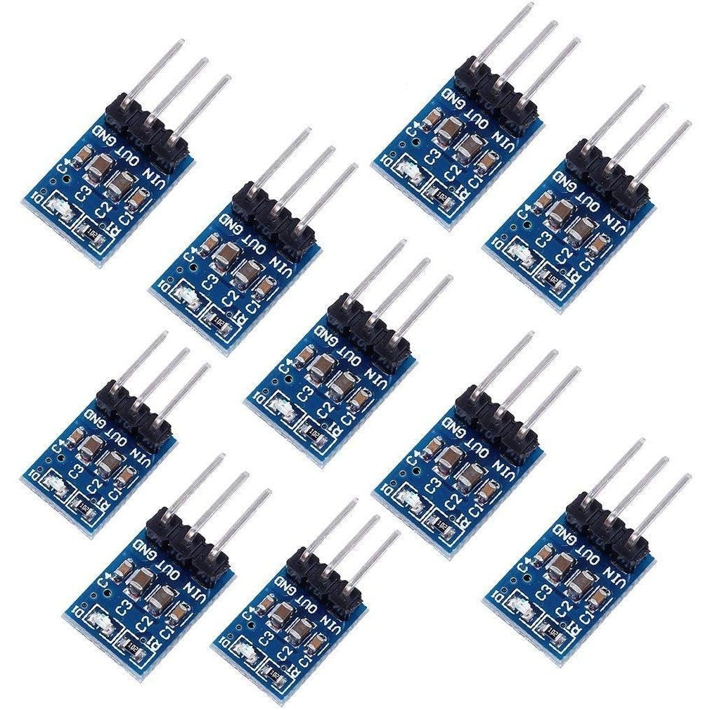 5Pcs AMS1117-3.3V/AMS1117-5.0V DC-DC Step-Down Power Supply Buck Module LDO 800mA 5V to 3.3V Power Board