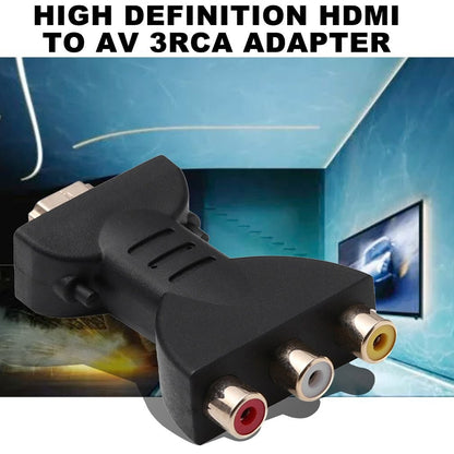 1pcs HDMI to 3RCA AV Adapter for DVD and Projector with Video Audio Component Converter