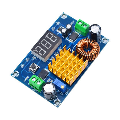 XH-M411 DC 4V-35V to DC 5V-45V Boost Module Digital Voltmeter DC-DC Step Up Module Boost Converter Board 5A Power Adjustable for Voltage