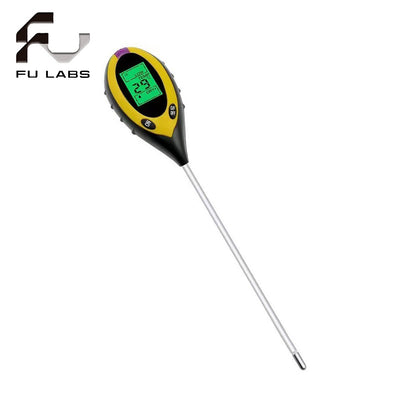 Fulabs Soil pH Tester Digital Multifunction Tester PH Light Moisture Acidity Moisture Meter Plant Soil Tester Kit 4 In 1
