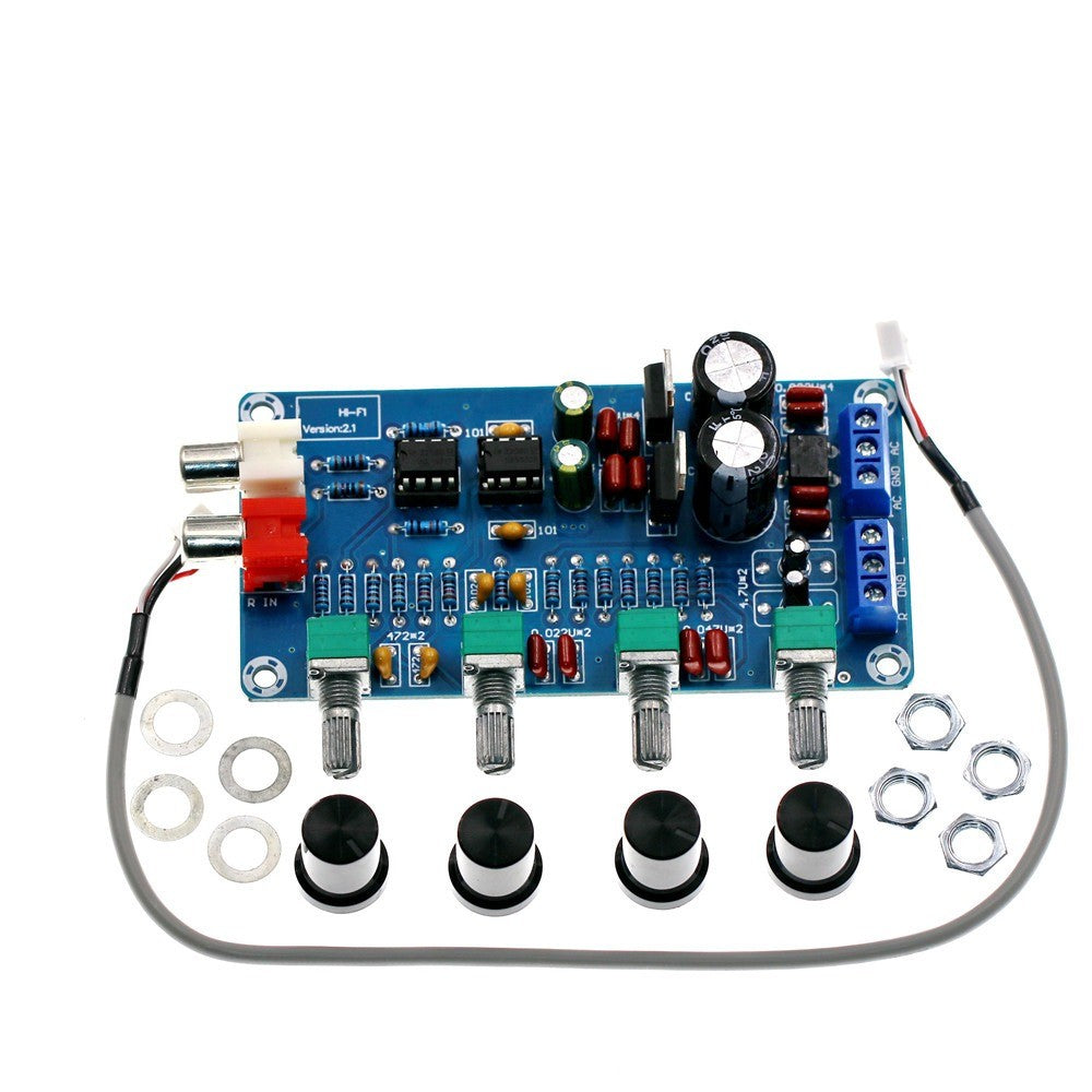 XH-M164 NE5532 Stereo Pre-amp Preamplifier Tone Board Audio 4 Channels Amplifier Module 4CH CH Control Circuit Telephone Preamp
