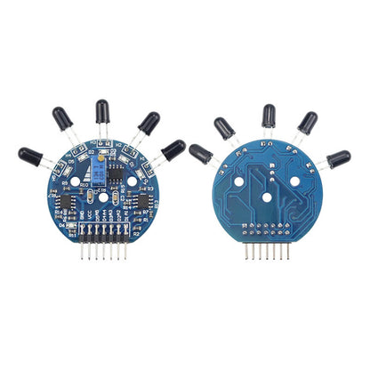 Fulabs 5 Way Flame Sensor Module 5 Road Digital Analog Signal Dual Output Fire Detection Sensor Module for arduino DIY Kit