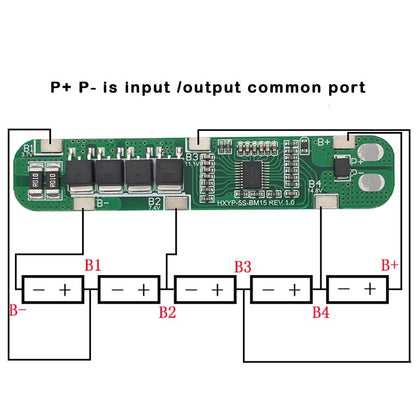 5S 15A Li-ion Lithium Battery 18650 Charger PCB BMS 18.5V 21V Cell Protection Board Integrated Circuits