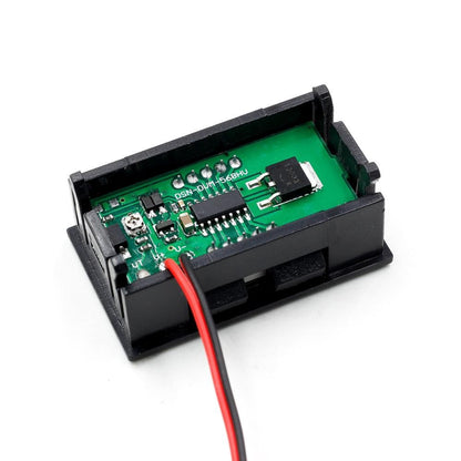 DC 5V-120V Digital Voltmeter Panel Gauge 2 Wires 0.56 inch LED Mini Voltage Meter Table Red Green Blue Display