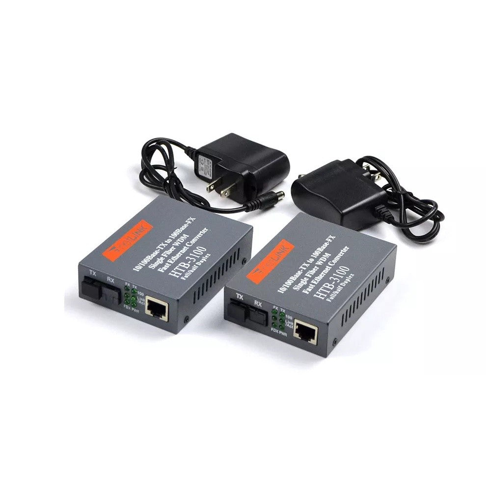 Netlink Media Converter Htb-3100 (A + B) Fiber Optic Wdm Rj45 Ftth