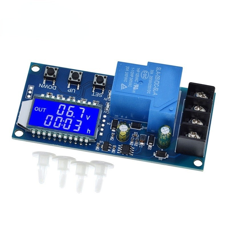 DC 6-60v 30A Storage battery Charging Control Module Protection Board Charger Time Switch LCD Display XY-L30A