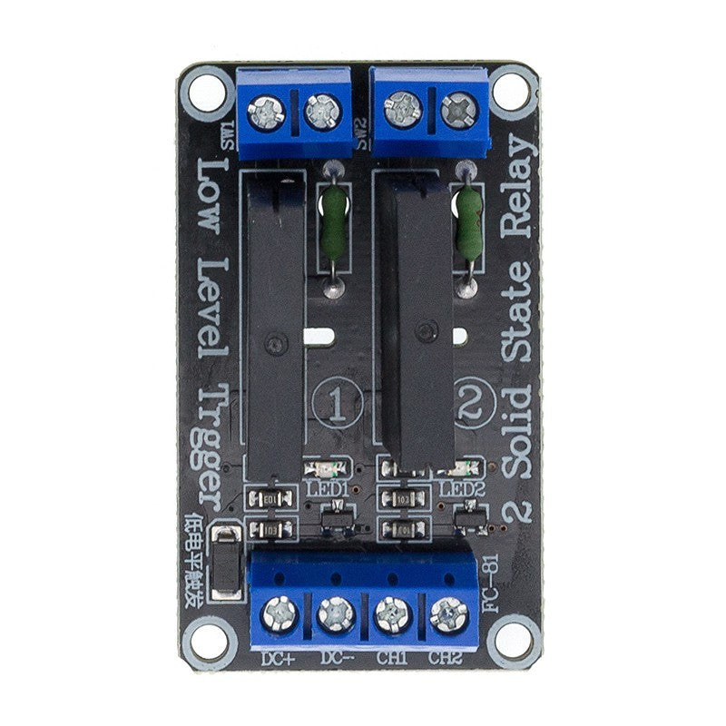 5V 1 2 4 8 Channel SSR G3MB-202P Solid State Relay Module 240V 2A Output with Resistive Fuse Diy Kit
