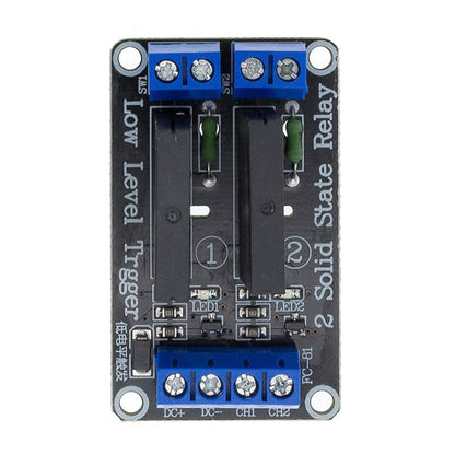 5V 1 2 4 8 Channel SSR G3MB-202P Solid State Relay Module 240V 2A Output with Resistive Fuse Diy Kit