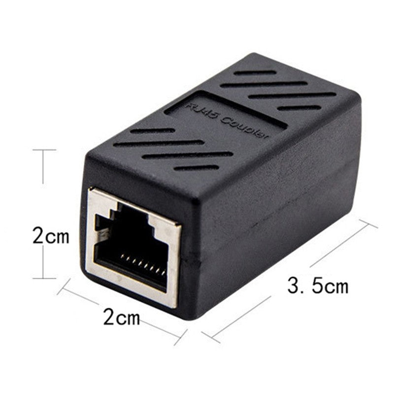 1pcs RJ45 Coupler For Cat7/Cat6/Cat5e/Cat5 Ethernet Cable Extender Connector - Female To Female