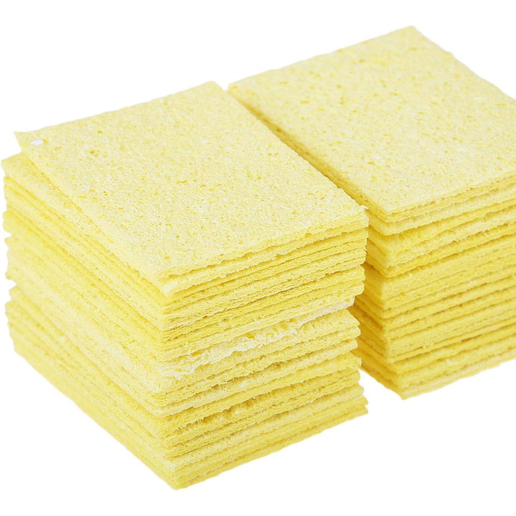 5Pcs 5X3.5CM Soldering Sponge Solder Iron Tip Cleaning High Temp Diy Electronics Electrical