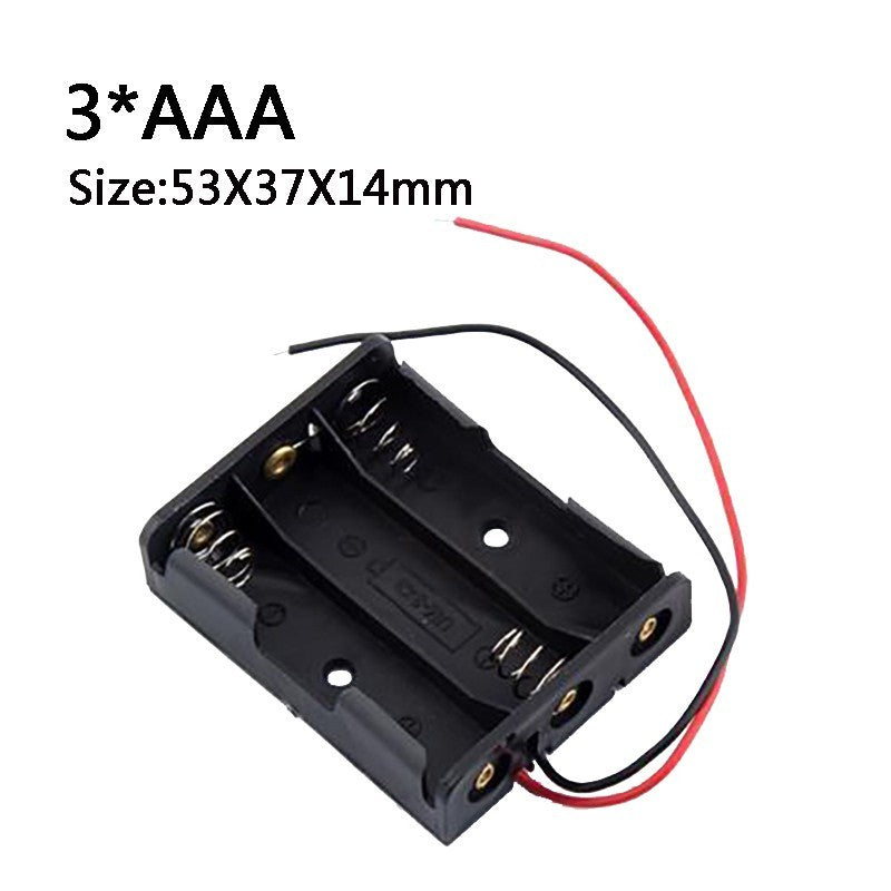 AAA Size 1/2/3/4 Slot Battery Holder Storage Box Case with Wire Lead