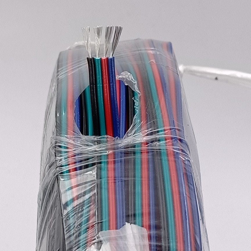 12V RGB 2P/3P/4 Cores LED Strip Extension Wire 1M