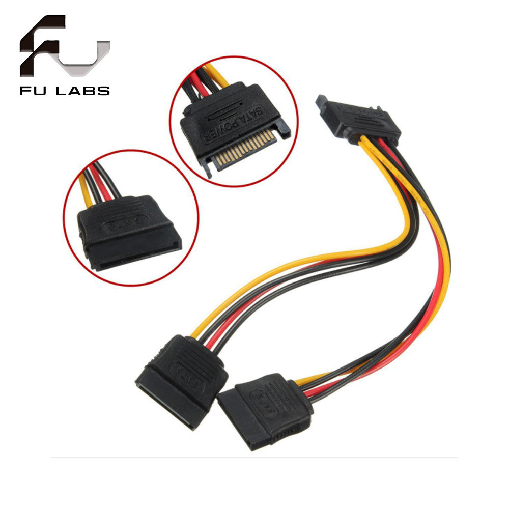 SATA one to two power cord SATA power one to two serial power cord one to two 15PIN 20cm