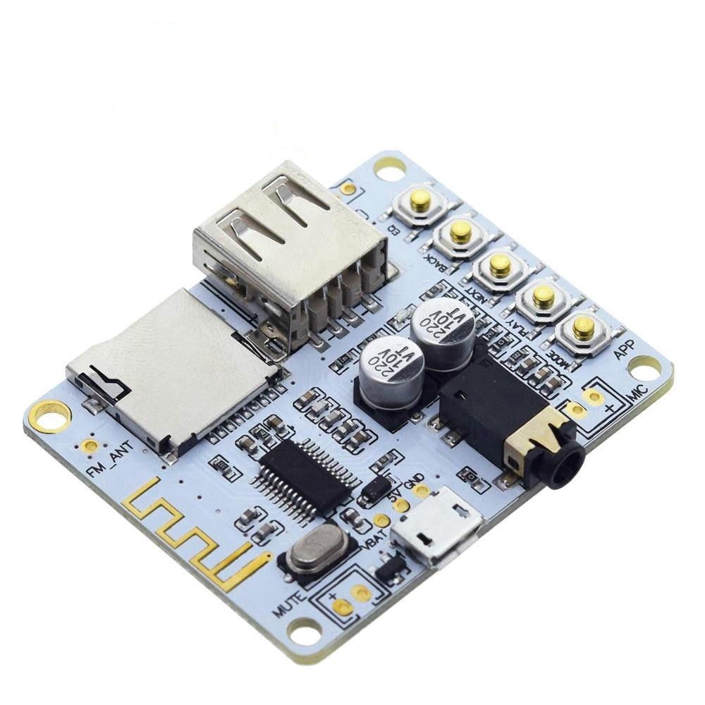 Bluetooth Audio Receiver board with USB TF card Slot decoding playback output A7-004 5V 2.1 Wireless Stereo Music Module