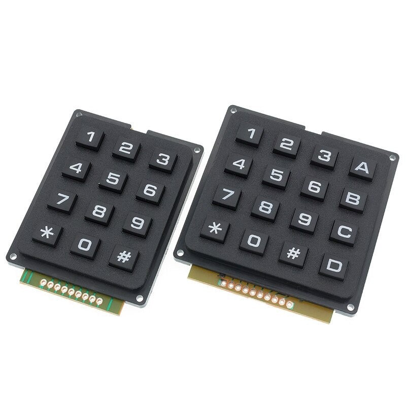 3*4 4*4 Matrix Switch Keyboard Keypad Array Module Abs Plastic Keys 4X4 3X4 12 16 Key B