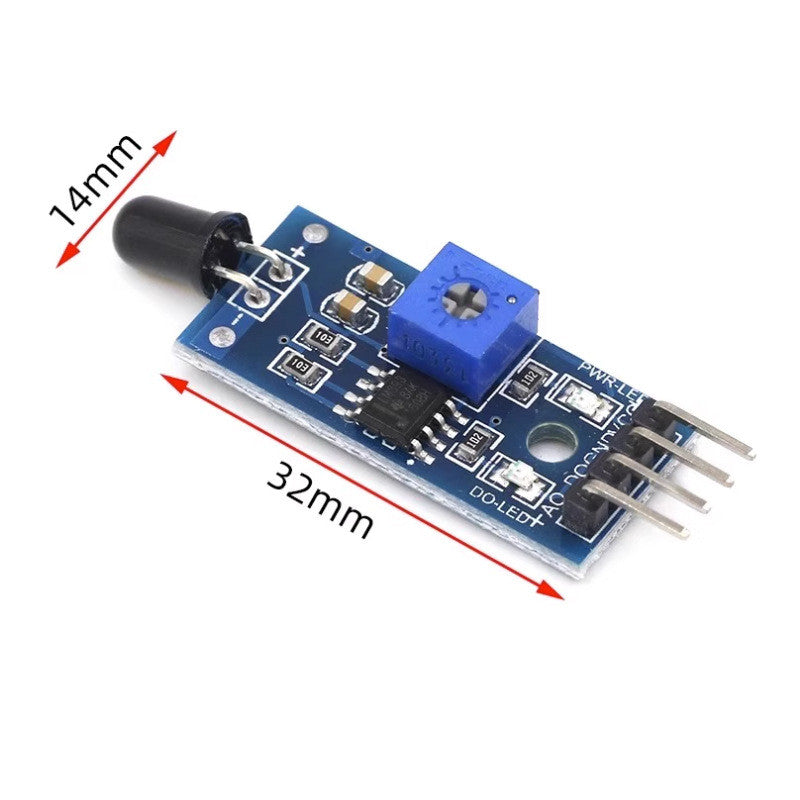 4 Pin/3Pin Flame Sensor Module for Arduino Fire Detector Infrared Receiver Module