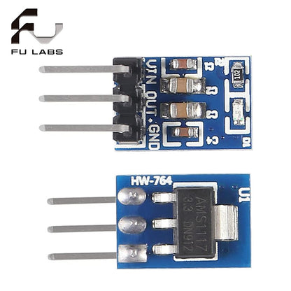 5Pcs AMS1117-3.3V/AMS1117-5.0V DC-DC Step-Down Power Supply Buck Module LDO 800mA 5V to 3.3V Power Board