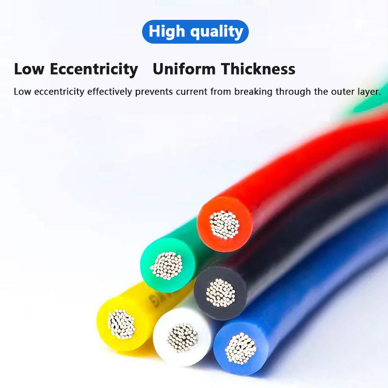 Fulabs Wire 22 Awg Flexible Silicone Cable 0.3mm² High-Temperature Max 200 Degrees Arduino 1 meter