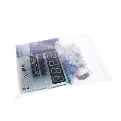 DS1302 DIY Rotating Digital LED Display Module Alarm Electronic Digital Clock Kit 51 SCM Learning Board 5V