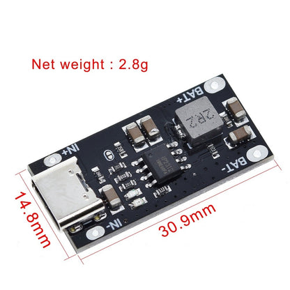 Type C USB Input High Current 3A Polymer Ternary Lithium Battery Quick Fast Charging Board IP2312 CC/CV Mode 5V To 4.2V