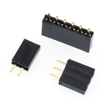 1Pcs Single Row Pin Female Header 2.54Mm 2 3 5 6 8 10 15 16 19 40 Straight Strip Pcb