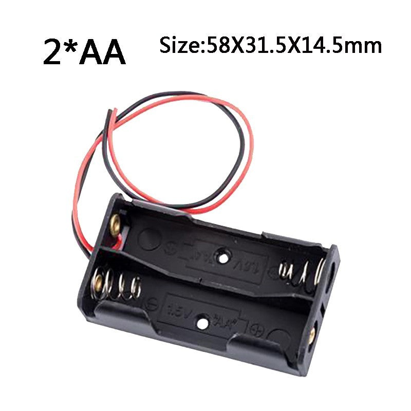 AA Size 1/2/3/4/6/8 Slot Battery Holder Storage Box Case with Wire Lead