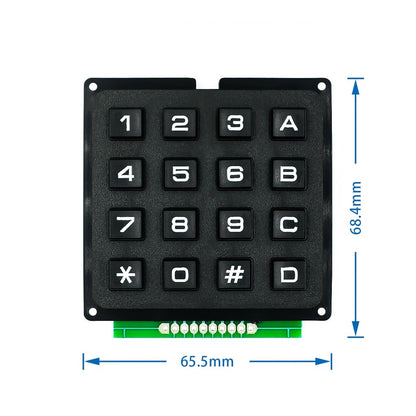 3*4 4*4 Matrix Switch Keyboard Keypad Array Module Abs Plastic Keys 4X4 3X4 12 16 Key B