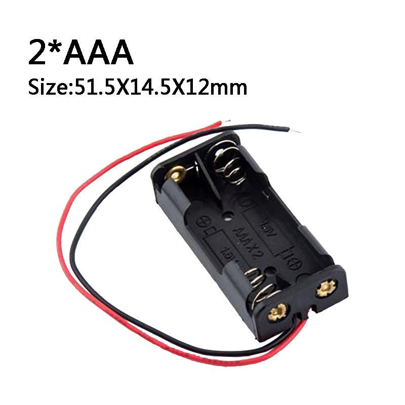 AAA Size 1/2/3/4 Slot Battery Holder Storage Box Case with Wire Lead