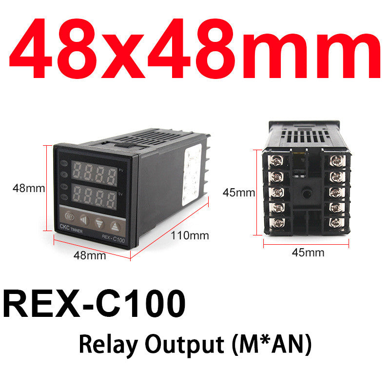 Digital Rex-C100 Lcd Pid Temperature Controller Set Ssr K Type Thermocouple