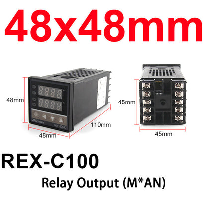 Digital Rex-C100 Lcd Pid Temperature Controller Set Ssr K Type Thermocouple