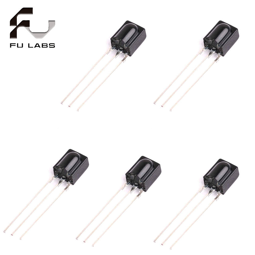 5PCS Reception Distance 15M Infrared VS838 Receiver Modules 38KHZ integrated infrared Receiving Head