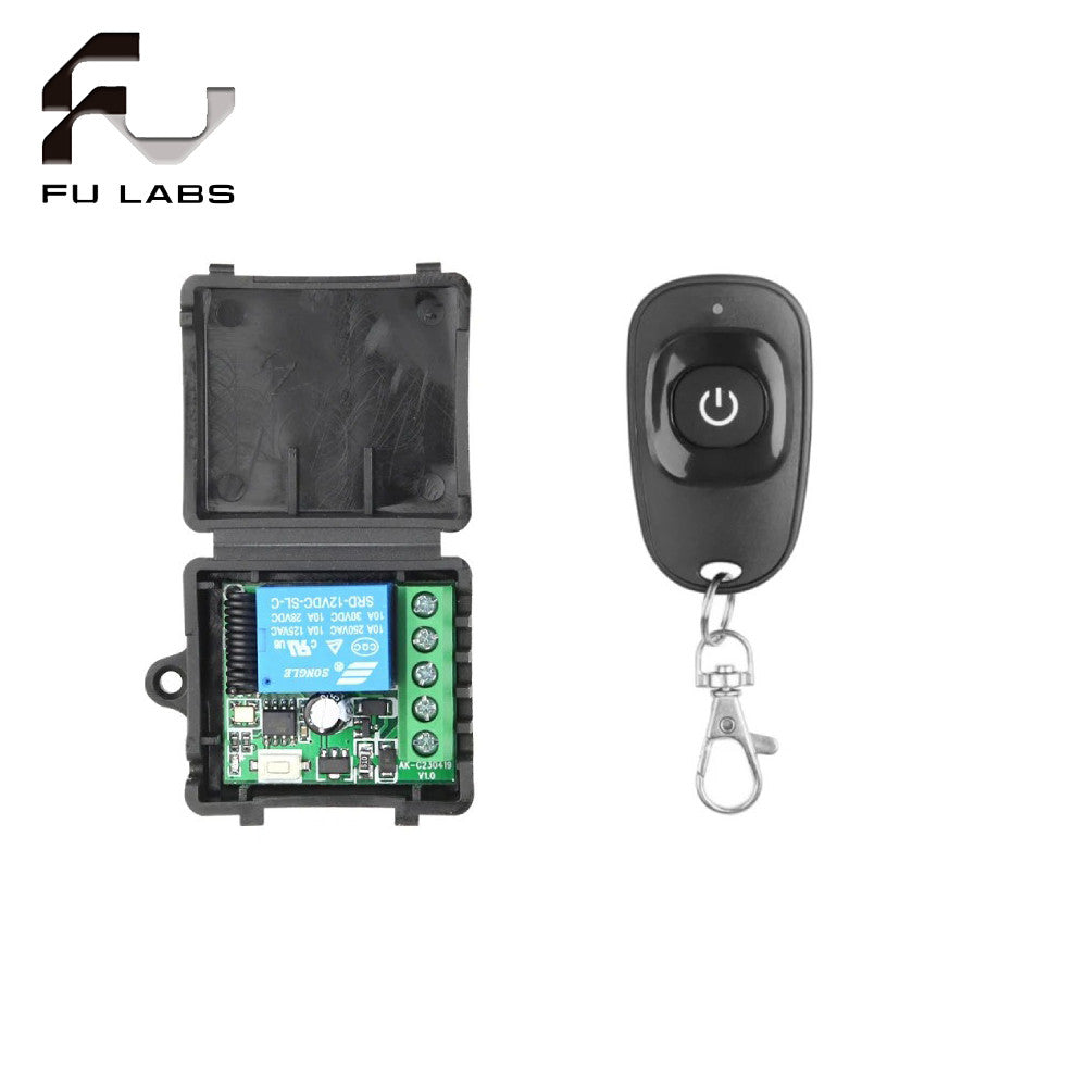 433mhz Wireless Remote Control Switch Dc 12v 1ch Relay Receiver Module Diy Rf Ev1527 Transmitter