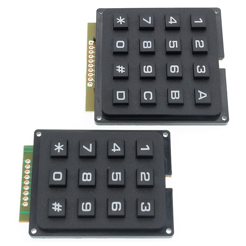 3*4 4*4 Matrix Switch Keyboard Keypad Array Module Abs Plastic Keys 4X4 3X4 12 16 Key B