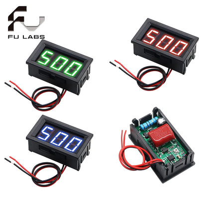 110V-220V-380V Digital Voltmeter AC 70V to 500V 0.56 inch LED Digital Panel Meter Voltage tester RED/GREEN/BLUE monitor