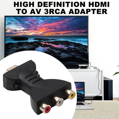1pcs HDMI to 3RCA AV Adapter for DVD and Projector with Video Audio Component Converter
