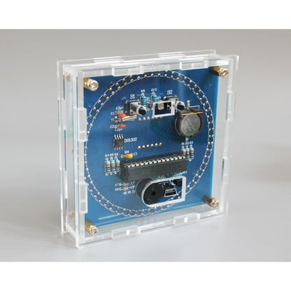 DS1302 DIY Rotating Digital LED Display Module Alarm Electronic Digital Clock Kit 51 SCM Learning Board 5V