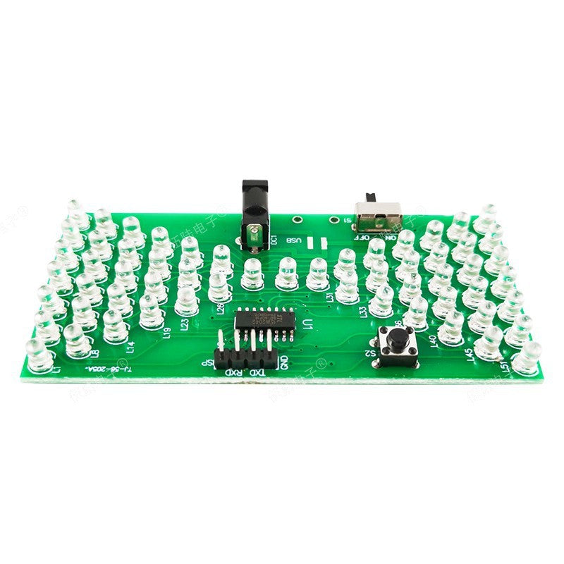 Fulabs Electronic Hourglass DIY Kit Funny Electric Production Kits Precise With LED Lamps Double Layer PCB Board 84*40mm