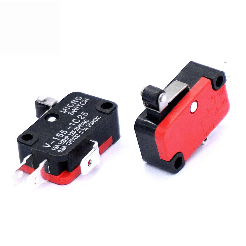 2pcs Fulabs Micro Limit Switch Snap Long Straight Hinge Lever Arm SPDT Switch 15A Spare Parts Only