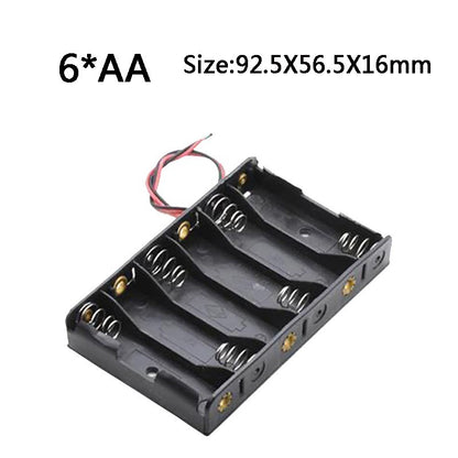 AA Size 1/2/3/4/6/8 Slot Battery Holder Storage Box Case with Wire Lead