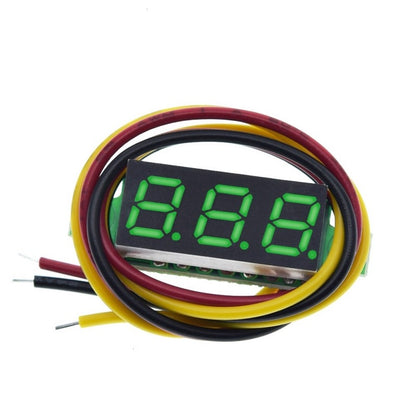 0.28 inch DC 0-100V 3-Wire Mini Gauge voltage meter Voltmeter LED Display Digital Panel Voltmeter Meter Volt Detector Blue Red Green Yellow