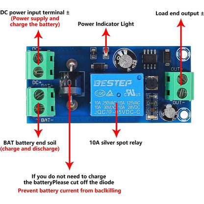 YX850 Power failure automatic switching standby battery lithium battery module 5V-48V universal emergency converter