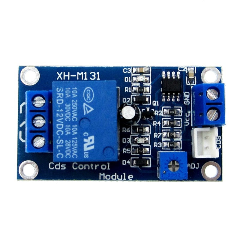 XH-M131 DC 5V 12V 24V Light Control Switch Photoresistor Relay Module Detection Sensor 10A brightness Automatic Control Module