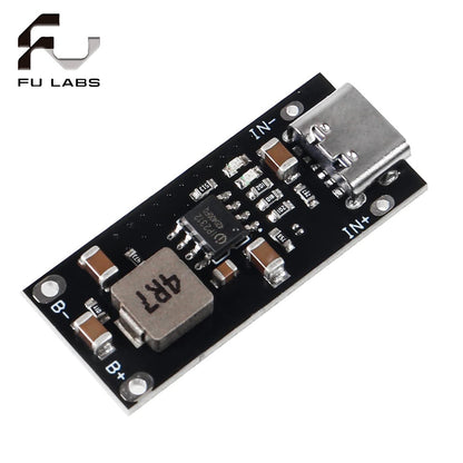 Type C USB Input High Current 3A Polymer Ternary Lithium Battery Quick Fast Charging Board IP2312 CC/CV Mode 5V To 4.2V