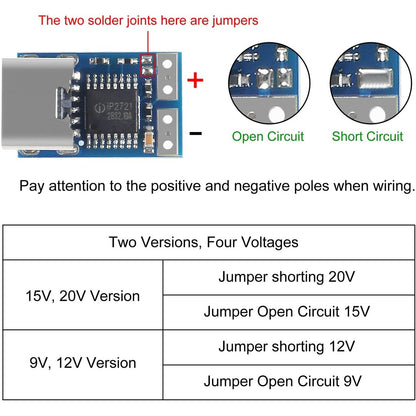 PDC004-PD PD decoy module PD23.0 to DC DC PDC004- trigger extension cable QC4 charger 9V 12V 15V 20V