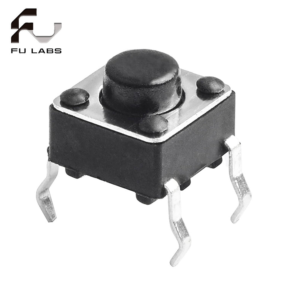 100pcs button Touch switch 6*6*5 keys button DIP 4pin 6*6*5mm Light touch switch DIP4 /OFF Touch 6x6x5
