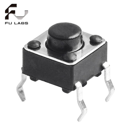 100pcs button Touch switch 6*6*5 keys button DIP 4pin 6*6*5mm Light touch switch DIP4 /OFF Touch 6x6x5