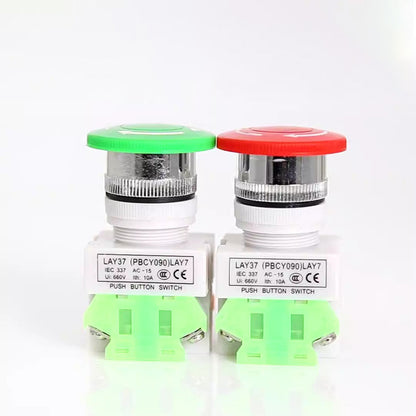 LAY37-11ZS(Y090-11ZS) Emergency stop self-locking push button switch Emergency stop switch Stop button 10A Off