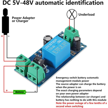 YX850 Power failure automatic switching standby battery lithium battery module 5V-48V universal emergency converter